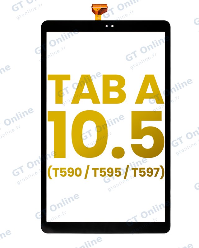 Vitre tactile pour Samsung Galaxy Tab A 10.5" (T590 / T595 / T597) (2018) (noir)