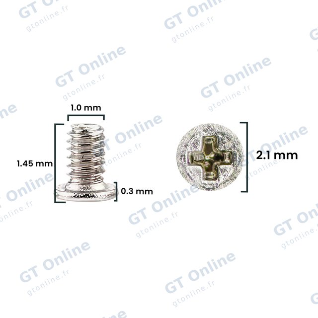 Outillage pour Apple iPhone 12 Pro / 12 Pro Max (pack service origine, lot de 30) — Jeu de vis (M1.0 x 1.45 x 2.1D x 0.3T)