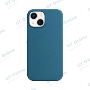 Coque Silicone Compatible pour Apple iPhone 13 Mini (#03) Bleu Clair