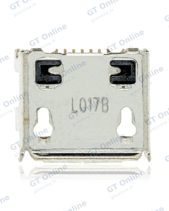 Connecteur de charge à souder — format Micro B, 7 broches, 4 points de fixation (C063)