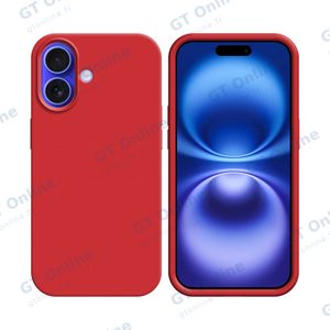 Coque Silicone Compatible pour Apple iPhone 16 Plus (#14) Rouge