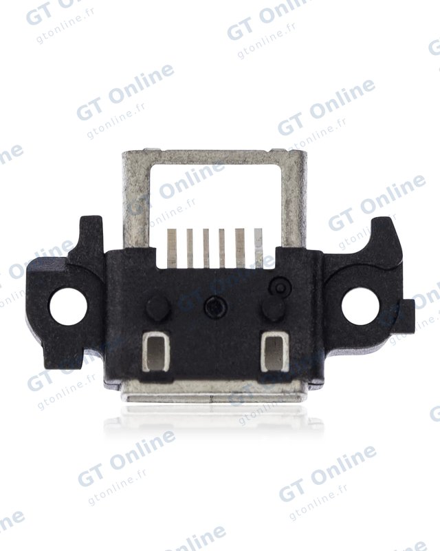 Connecteur de charge à souder — format Micro A, 6 broches, 4 points de fixation (C265)
