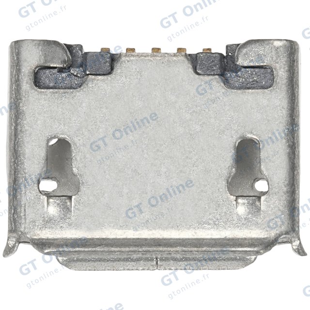 Connecteur de charge à souder — format Micro B, 5 broches, 2 points de fixation (C002)