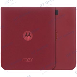 Vitre arrière pour Motorola Razr Plus / Razr 60 Ultra (XT2551 / 2025) (origine, rouge Rio)