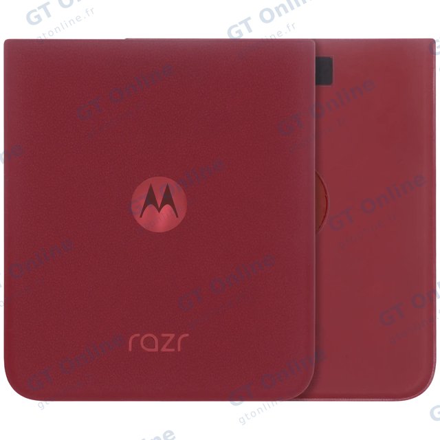 Vitre arrière pour Motorola Razr Plus / Razr 60 Ultra (XT2551 / 2025) (origine, Rio Red)