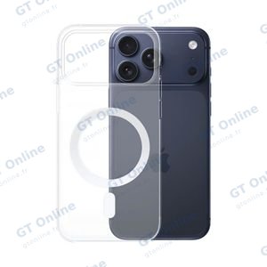 Coque Silicone MagSafe Compatible pour Apple iPhone 17 Pro Max Transparent