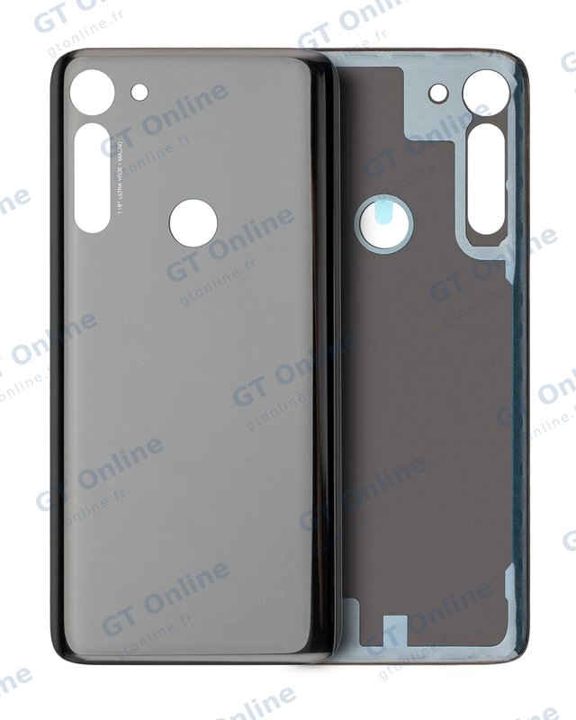 Vitre arrière pour Motorola Moto G8 Power (XT2041-1 / XT2041-3 / 2020) (Smoke Black)