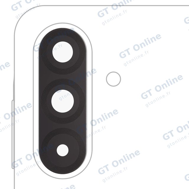 Lentille de caméra arrière avec adhésif pour Samsung Galaxy A36 5G (A366 / 2025)