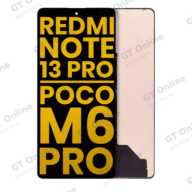Écran pour Xiaomi Redmi Note 13 Pro 4G / Xiaomi Poco M6 Pro 4G / Xiaomi Redmi Note 14S (reconditionné, toutes couleurs)