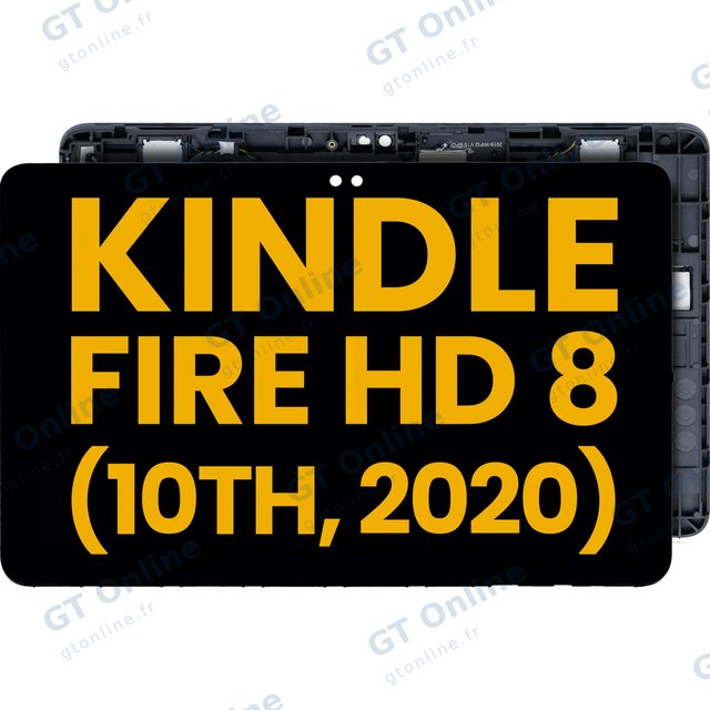 Écran pour Amazon Kindle Fire HD 8 (10th Gen, 2020) (reconditionné, toutes couleurs)