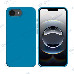 Coque Silicone Compatible pour Apple iPhone 16e (#16) Bleu Ciel