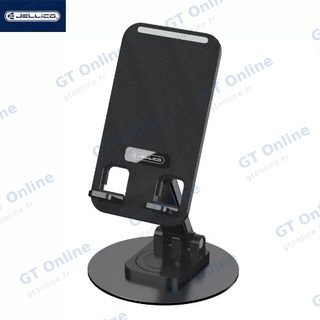 Support de bureau smartphone et tablette rotatif 360° JELLICO PH27 — noir