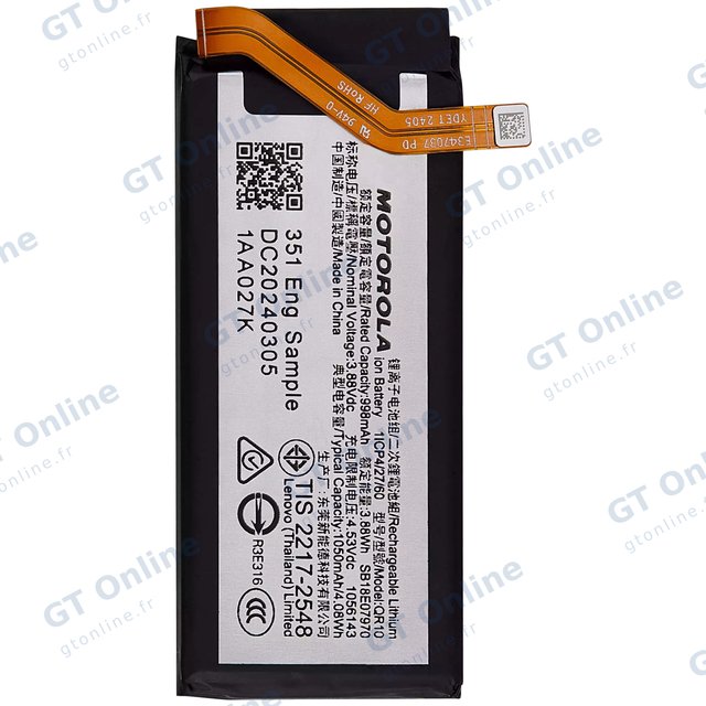 Batterie pour Motorola Razr Plus / Razr 50 Ultra (XT2451 / 2024) / Razr Plus 2025 (XT2557 / 2025) (QR10)