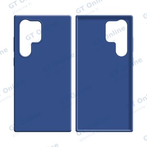 Coque Silicone Compatible pour Samsung Galaxy S22 Ultra S908 (#16) Bleu Marine — vue 2