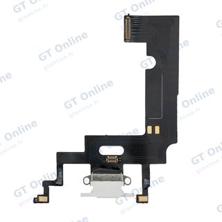Dock de charge pour Apple iPhone XR (blanc) — Nappe de connecteur de charge
