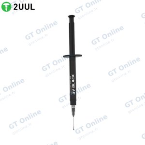 Masque de Soudure UV 2UUL SC54 PCB UV 3ml (en Seringue) Noir