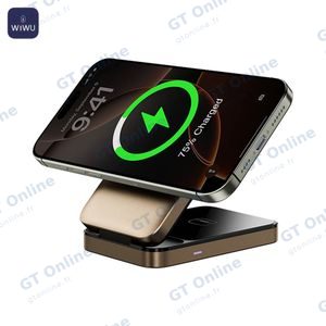 Station de Charge sans Fil Wiwu Wi-W038 3 en 1 OR — vue 3