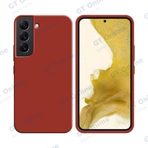 Coque Silicone Compatible pour Samsung Galaxy S22 S901 (#1) Rouge