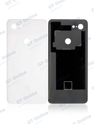 Vitre arrière pour Google Pixel 3 XL (origine de démontage, grade fournisseur New, blanc)