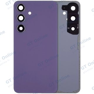 Vitre arrière pour Samsung Galaxy S24 5G (sans logo, compatible premium, Cobalt Violet)