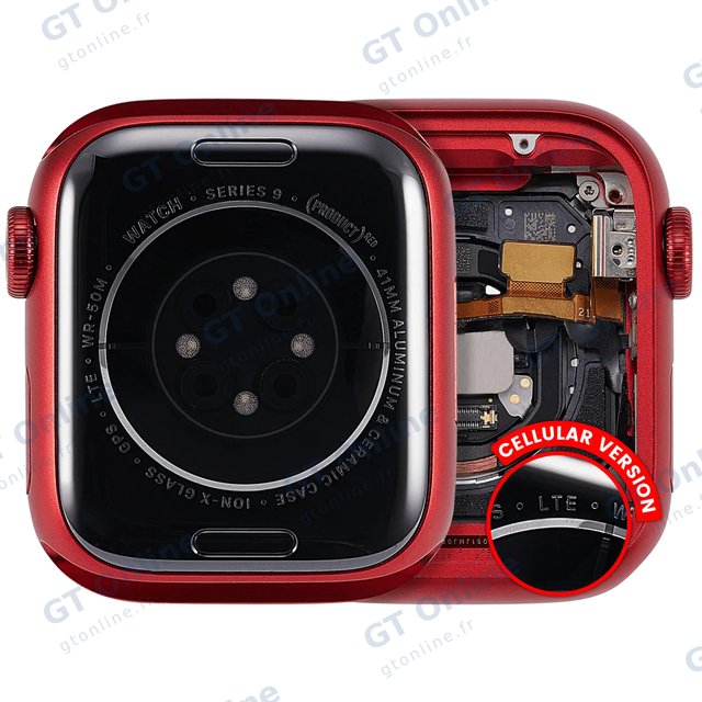 Châssis pour Apple Watch Series 9 (41MM) (origine d'occasion — grade A, Cellular Version, Aluminum / Red)