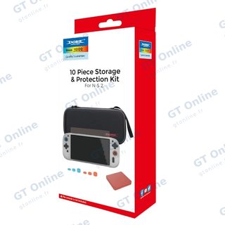 Kit 10 pièces pour Nintendo Switch 2 (housse, film, coque silicone, boîtier de jeux, capuchons) DOBE TNS-5111 — noir
