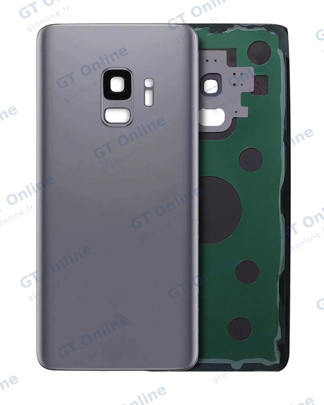 Vitre arrière pour Samsung Galaxy S9 (pack service origine, noir minuit)