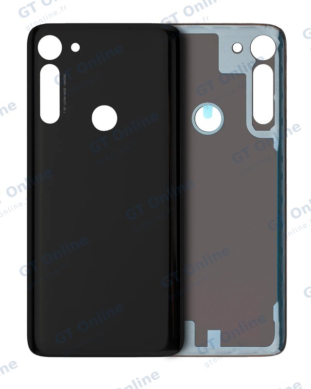 Vitre arrière pour Motorola Moto G Power (XT2041 / 2020) / G8 Power (XT2041DL / 2020) (origine, Smoke Black)