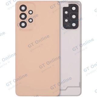 Vitre arrière pour Samsung Galaxy A33 5G (A336 / 2022) (sans logo, compatible premium, Peach)