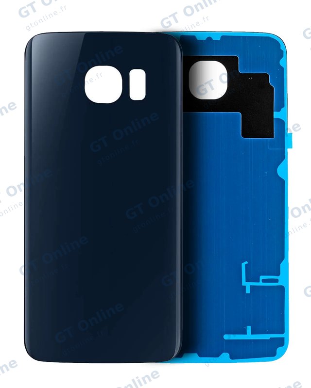 Vitre arrière pour Samsung Galaxy S6 (pack service origine, Black Sapphire)