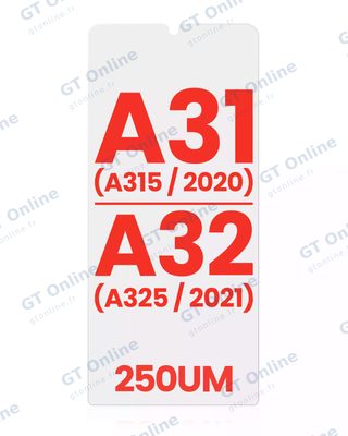 Film OCA pour Samsung Galaxy A31 (A315 / 2020) / A32 (A325 / 2021) (lot de 10, 250 µm)