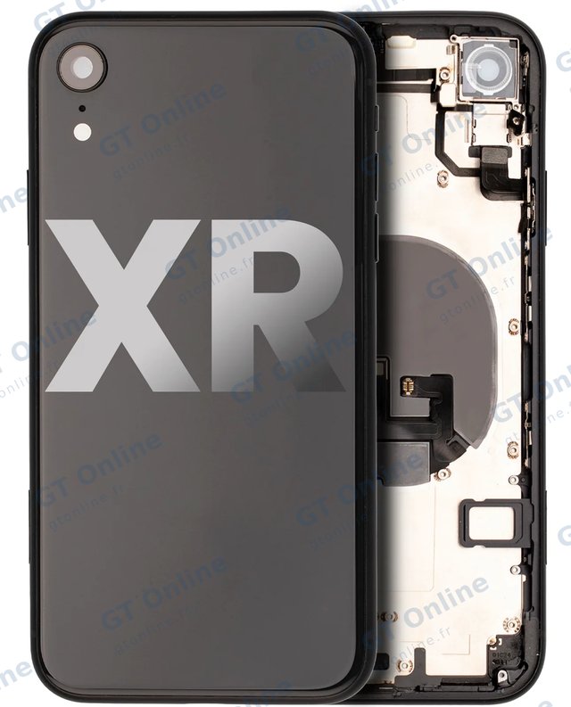 Châssis pour Apple iPhone XR (origine d'occasion — grade B, noir)