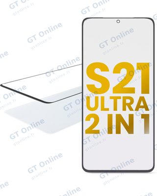 Vitre d’écran avec OCA pour Samsung Galaxy S21 Ultra
