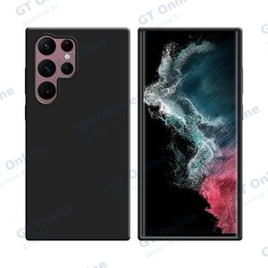 Coque Silicone Compatible pour Samsung Galaxy S22 Ultra S908 (#3) Noir