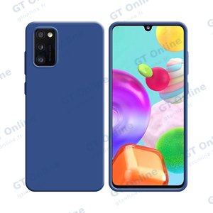 Coque Silicone Compatible pour Samsung Galaxy A41 A415 (#16) Bleu Marine