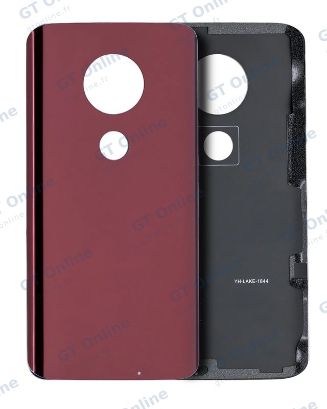 Vitre arrière pour Motorola Moto G7 Plus (XT1965 / 2019) (Viva Red)
