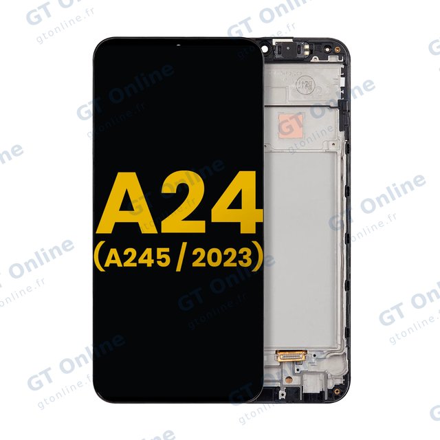 Écran OLED avec châssis pour Samsung Galaxy A24 4G (A245 / 2023) (reconditionné, toutes couleurs)