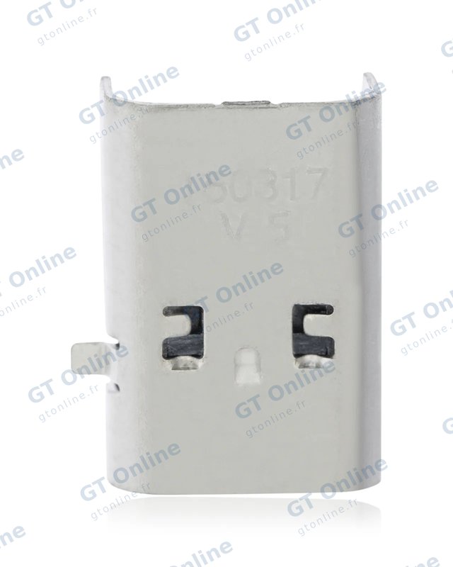 Connecteur de charge à souder — format Micro B, 5 broches, 4 points de fixation (C200)