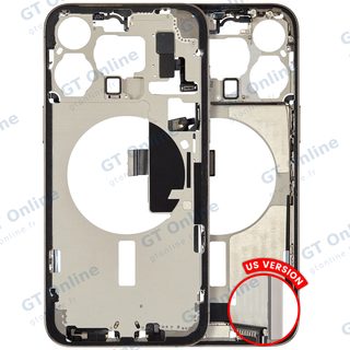 Châssis pour Apple iPhone 15 Pro Max (version US, origine d'occasion — grade A, titane naturel)