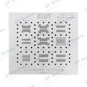 Pochoir Rebillage pour BGA MacBook AMAOE MAC3 SSD