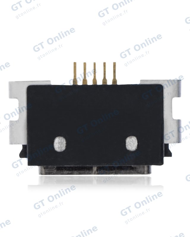 Connecteur de charge à souder — format Micro B, 5 broches, 4 points de fixation (C275)
