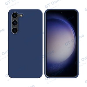 Coque Silicone Compatible pour Samsung Galaxy S23 5G S911 (#16) Bleu Marine