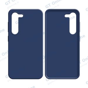 Coque Silicone Compatible pour Samsung Galaxy S23 5G S911 (#16) Bleu Marine — vue 2