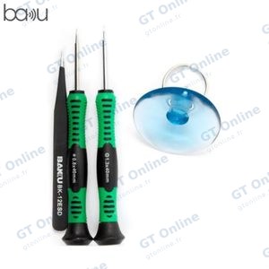 Kit d'Ouverture Baku BK-7289 (Pentalobe 0.8 + Phillips 1.3 + Ventouse + Pince Tweezer)