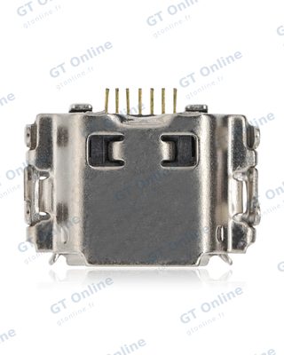Connecteur de charge à souder — format Micro B, 7 broches, 4 points de fixation (C254)