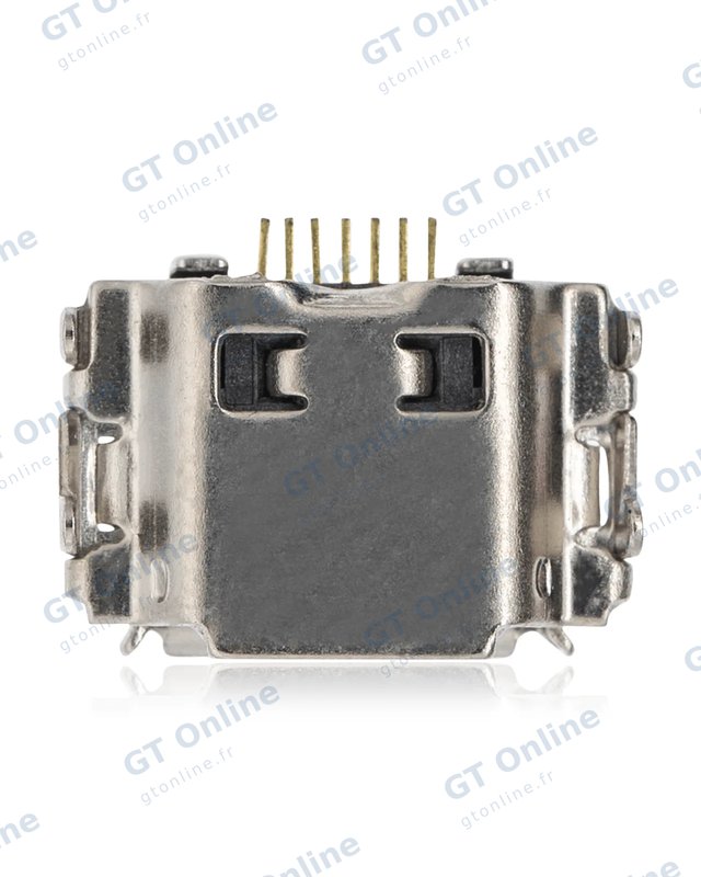 Connecteur de charge à souder — format Micro B, 7 broches, 4 points de fixation (C254)