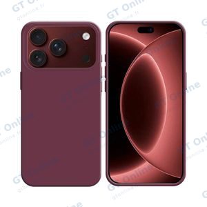 Coque Silicone Compatible pour Apple iPhone 17 Pro/iPhone 18 Pro #67 Prune