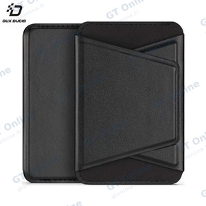 Support pour Smartphone Dux Ducis Magnetic Wallet Stand iPhone 12, 13, 14 & 15 Series avec MagSafe Noir