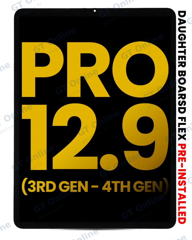 Écran pour Apple iPad Pro 12.9" 3rd Gen (2018) / iPad 12.9" 4th Gen (2020) (reconditionné, toutes couleurs)
