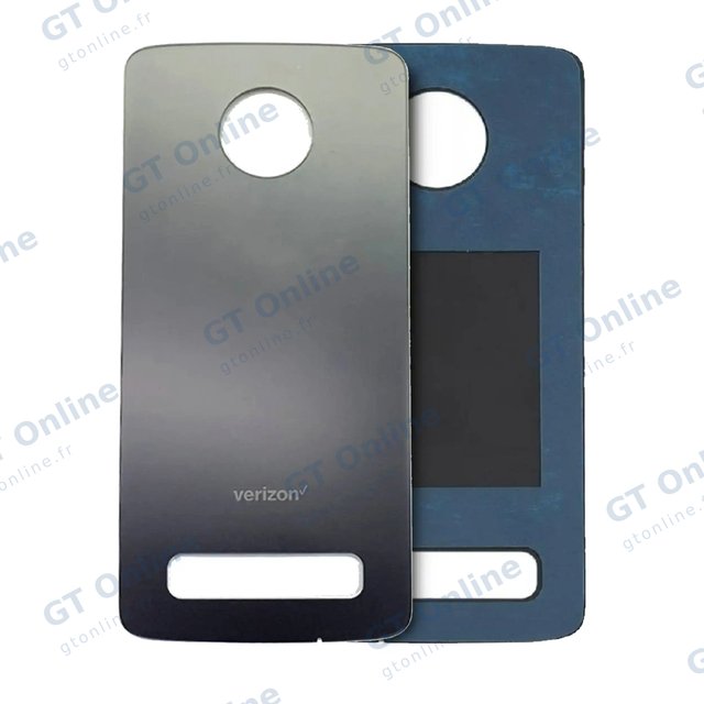 Vitre arrière pour Motorola Moto Z4 (XT1980-3 / 2019) (Verizon, origine, gris)